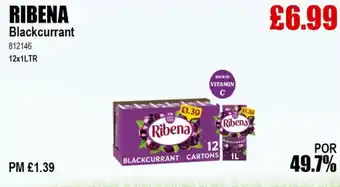 Bestway RIBENA Blackcurrant offer
