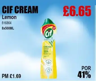 Bestway CIF CREAM Lemon offer