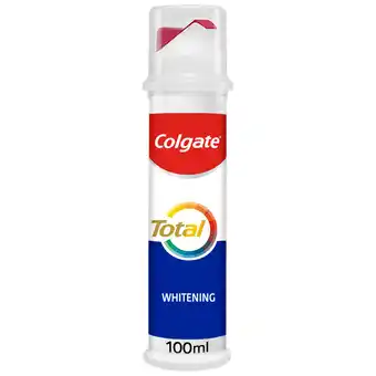 Sainsbury's Colgate Total Whitening Toothpaste Pump 100ml offer