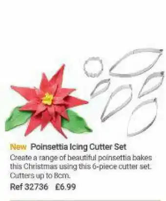 Lakeland Poinsettia Icing Cutter Set offer