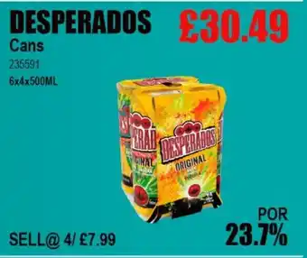 Bestway DESPERADOS Cans offer