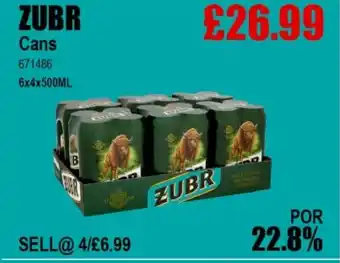 Bestway ZUBR Cans offer
