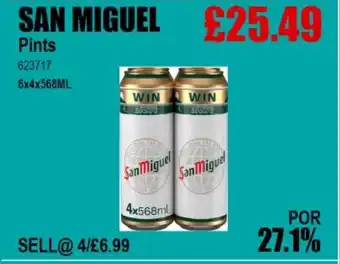 Bestway SAN MIGUEL Pints offer