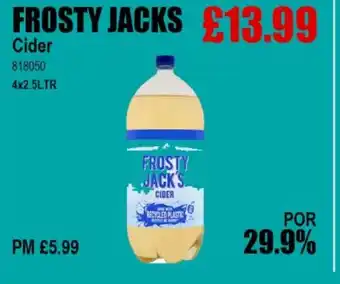 Bestway FROSTY JACKS Cider offer