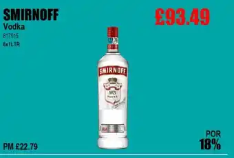 Bestway SMIRNOFF Vodka offer