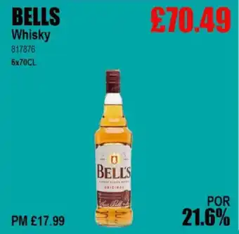 Bestway BELL'S Whisky offer