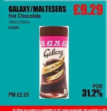 Bestway GALAXY/MALTESERS Hot Chocolate offer