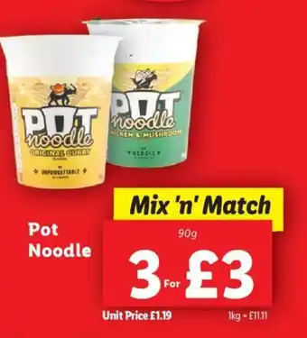 Lidl Pot Noodle offer
