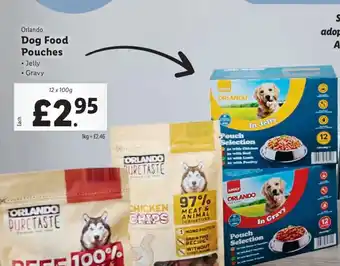 Lidl Orlando Dog Food Pouches offer