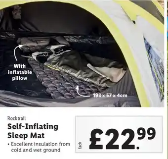 Lidl Rocktrail Self-Inflating Sleep Mat offer