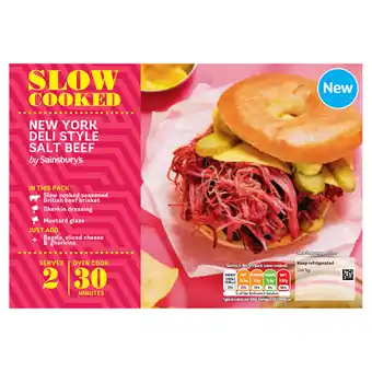 Sainsbury's Sainsbury’s Slow Cooked New York Deli Style Salt Beef 440g offer