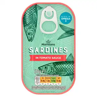 Morrisons Morrisons Sardines In Tomato Sauce (120g) offer