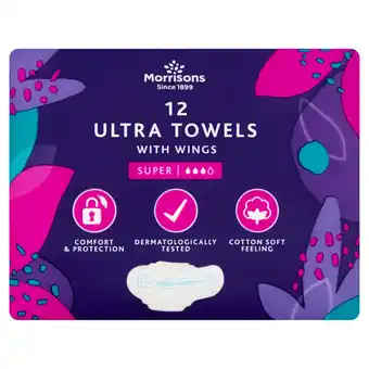 Morrisons Morrisons Super Ultra Towels with Wings offer