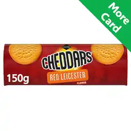 Morrisons Jacob's Cheddars Red Leicester Flavour Cheese Biscuits offer
