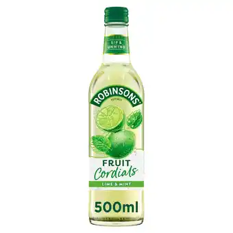 Morrisons Robinsons Crushed Lime & Mint Fruit Cordial offer