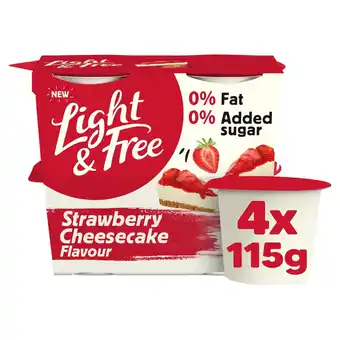 Morrisons Light & Free Greek Style Strawberry Cheesecake Yogurt offer