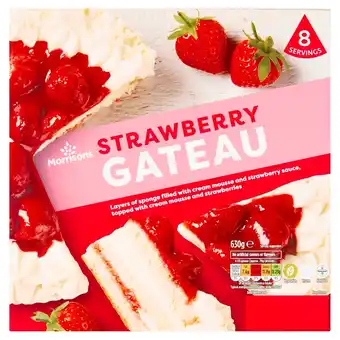 Morrisons Morrisons Strawberries & Cream Gateau offer
