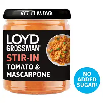 Morrisons Loyd Grossman Tomato & Mascarpone Stir In Sauce offer