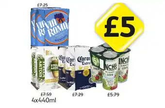 Londis View Via Roma, Stella Artois, Corona, Inch's Cider offer
