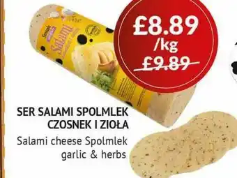 Karolina Shop Salami Cheese Spolmlek Garlic & Herbs offer