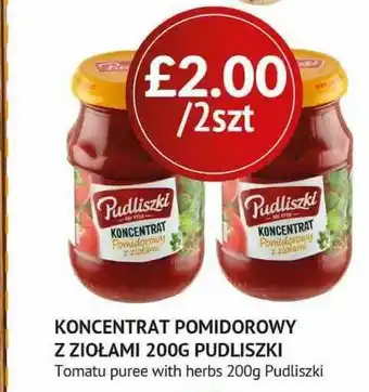 Karolina Shop Tomatu Pureee With Herbs 200g Pudliszki offer
