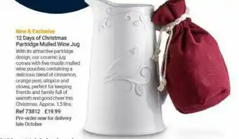 Lakeland 12 Days Of Christmas Partridge Mulled Wine Fug offer