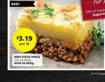 SuperValu Beef Steak Mince offer