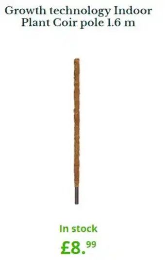 Growth Technology Indoor Plant Coir pole 1.6m