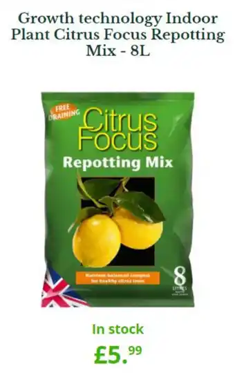 Growth technology Indoor Plant Citrus Focus Repotting Mix 8L