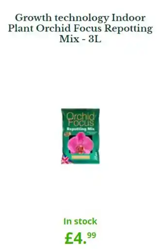 Van Hage Growth Technology Indoor Plant Orchid Focus Repotting Mix 3L offer
