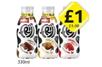 Londis View Frijj Milkshake Chocolate, Fudge Brownie, Strawberry offer