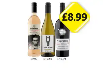 Londis View 19 Crimes Revolutionary Rose, Dark Horse Chardonnay, PepperBox Shiraz offer