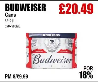 Bestway BUDWEISER Cans offer