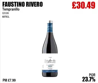 Bestway FAUSTINO RIVERO Tempranillo offer