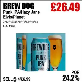 Bestway BREW DOG Punk IPA/Hazy Jane Elvis/Planet offer