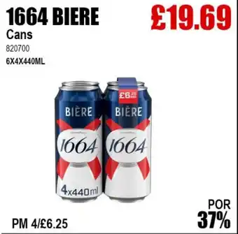 Bestway 1664 BIERE Cans offer