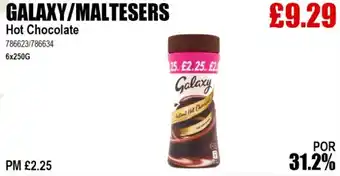 Bestway GALAXY/MALTESERS Hot Chocolate offer