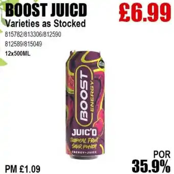 Bestway BOOST JUICD Varieties as Stocked offer