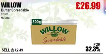 Bestway WILLOW Butter Spreadable offer
