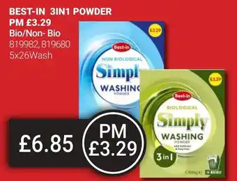 Bestway BEST-IN 3IN1 POWDER Bio/Non- Bio offer