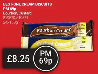 Bestway BEST-ONE CREAM BISCUITS Bourbon/Custard offer