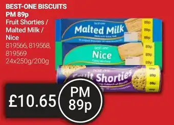 Bestway BEST-ONE BISCUITS Fruit Shorties / Malted Milk / Nice offer