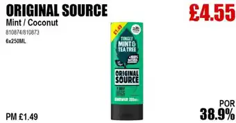 Bestway ORIGINAL SOURCE Mint / Coconut offer