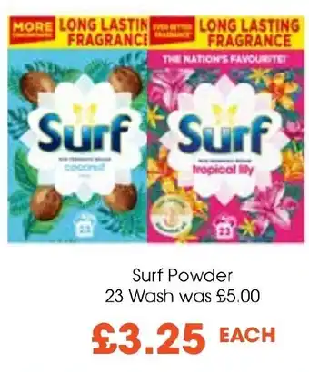 Centra Surf Powder 23 Wash offer