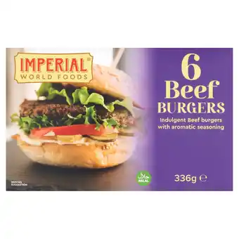 Morrisons Imperial 6 Beef Burgers offer