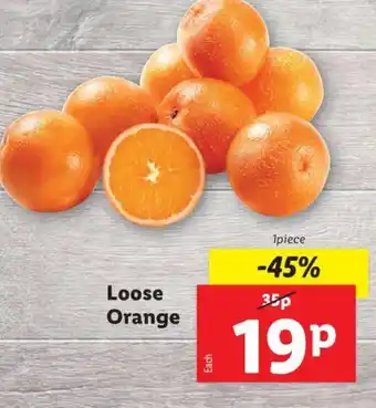 Lidl Loose Orange offer