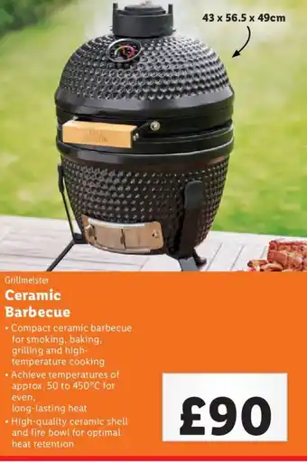 Lidl Grillmeister Ceramic Barbecue offer