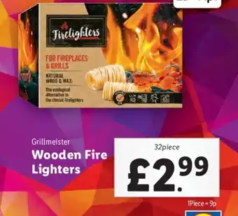 Lidl Grillmeister Wooden Fire Lighters offer