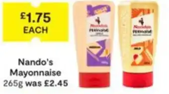 SuperValu Nando's Mayonnaise offer
