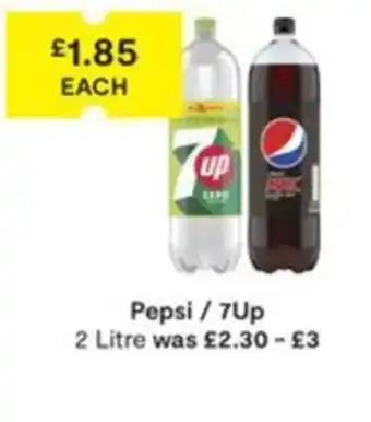 SuperValu Pepsi / 7Up 2 Litre offer